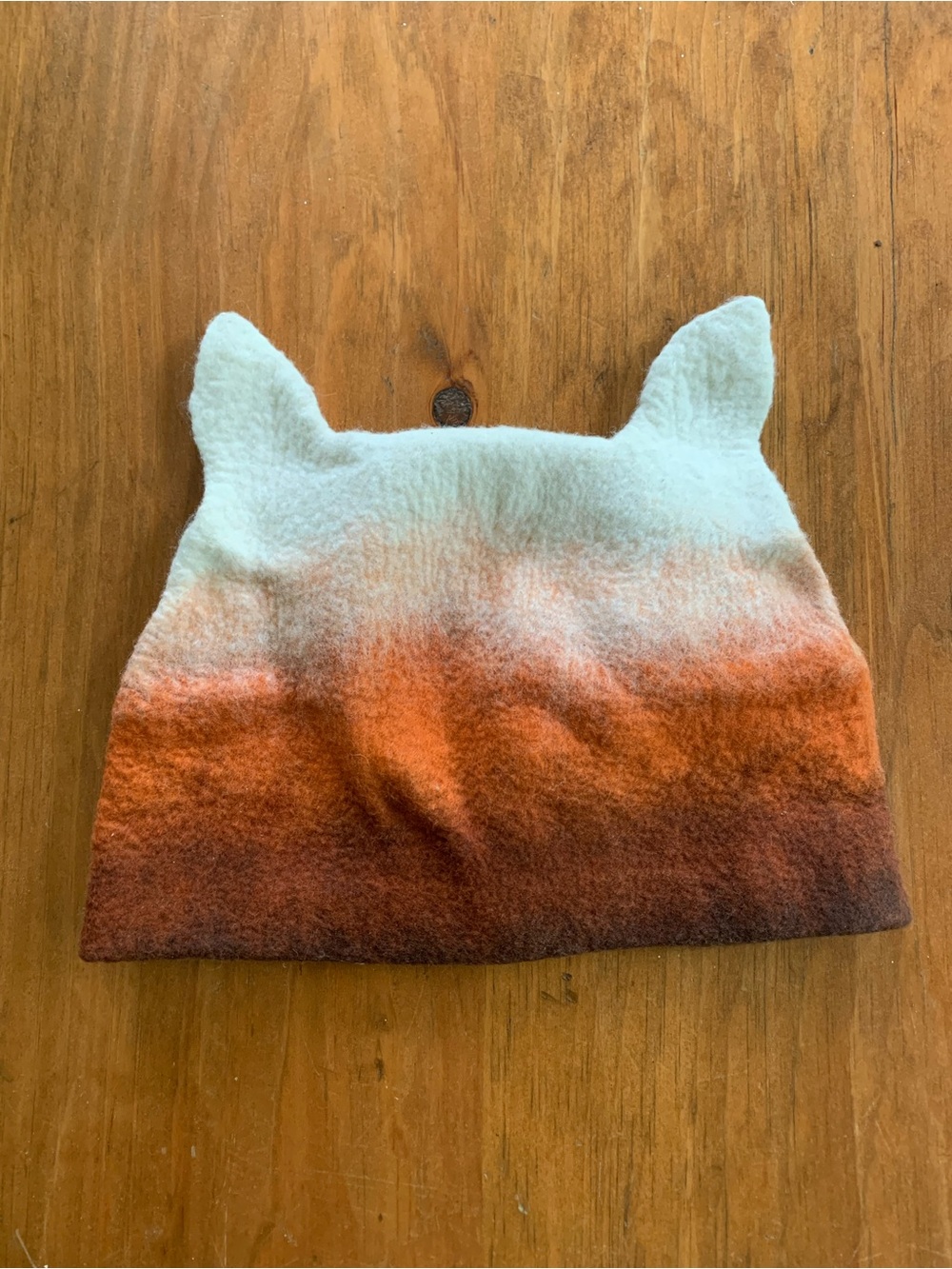 Felted hat with ears